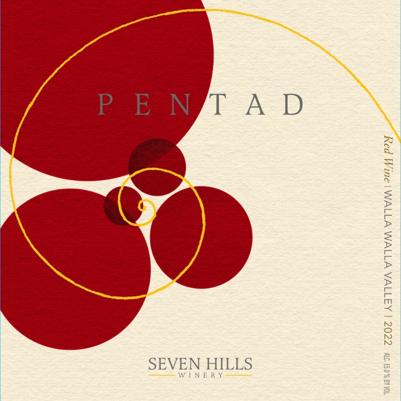 Pentad 2022 wine label