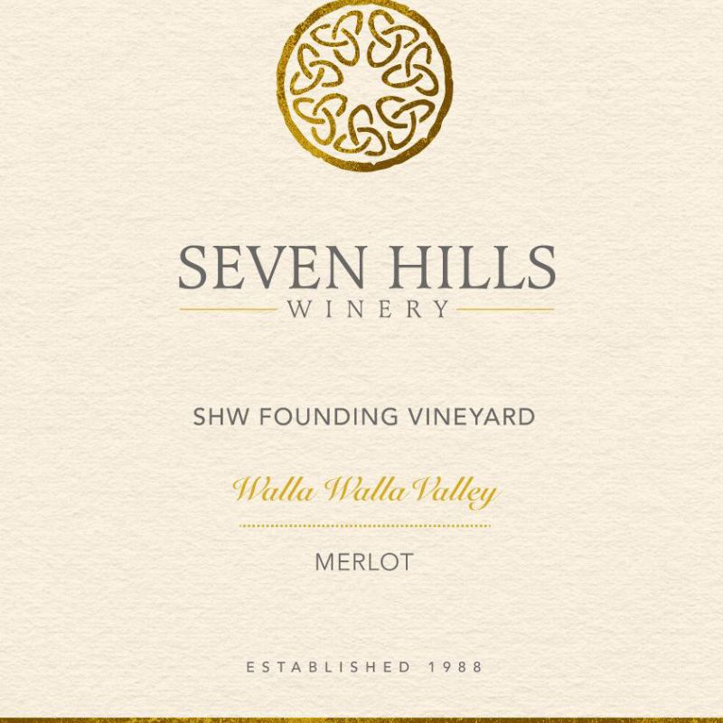 Seven Hills Winery Founding Vineyard Wine Label